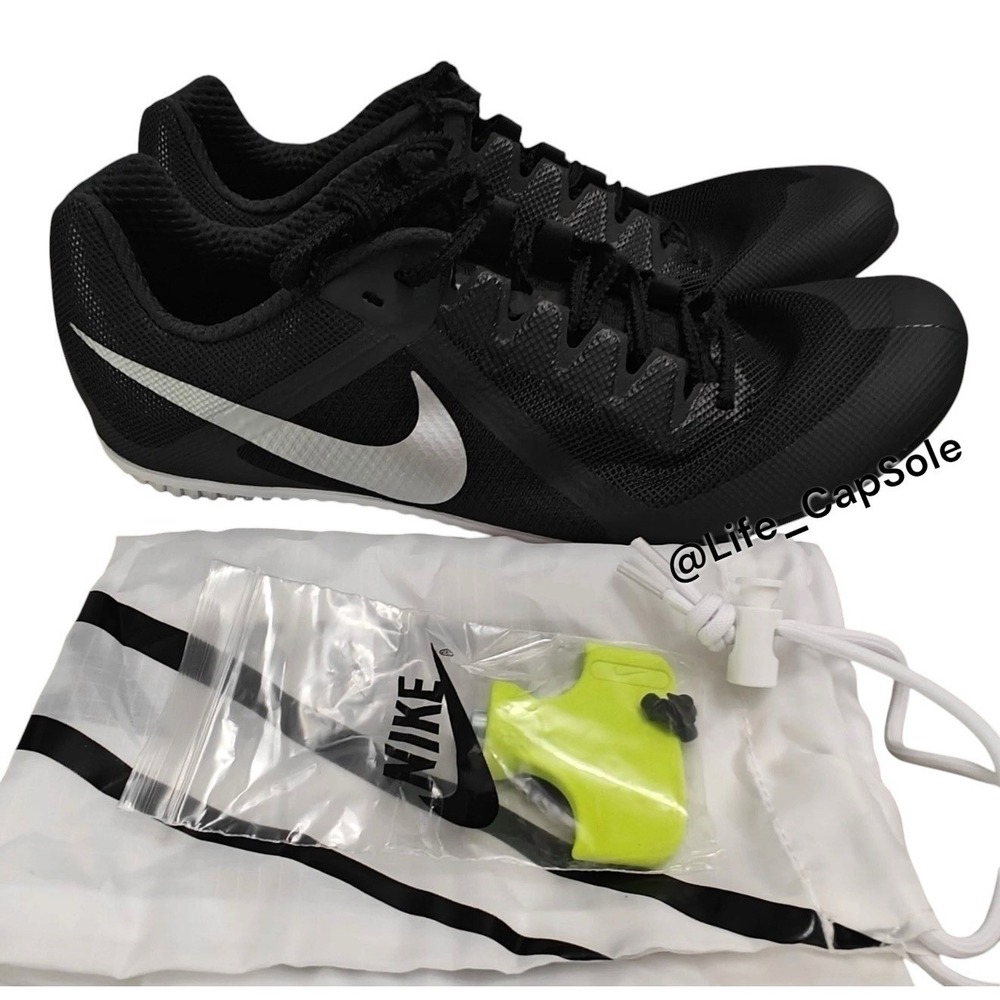 Size 11.5 Men Nike Rival Distance Track Field with Spikes Black DC8725-001